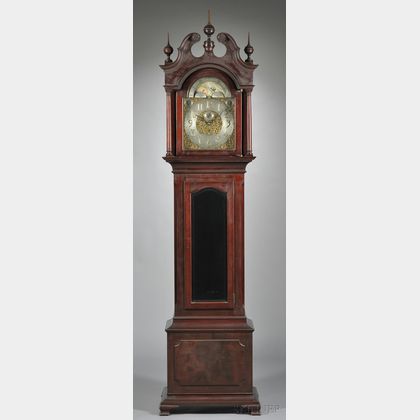 Waltham Nine Tubular Bell Mahogany Chime Clock