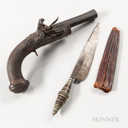 Flintlock Pistol and a Knife