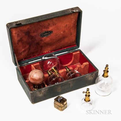 19th Century Cased Bloodletting and Cupping Set
