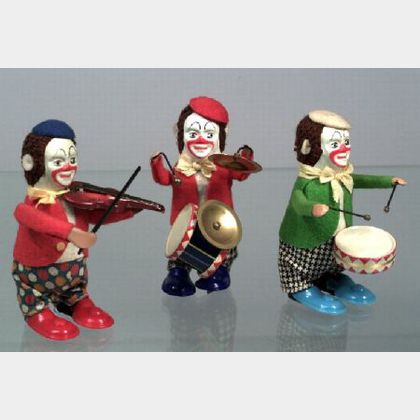 Schuco Clown Musician Trio