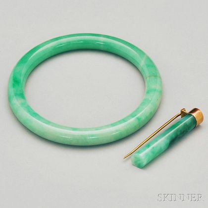 Two Jade Jewelry Items