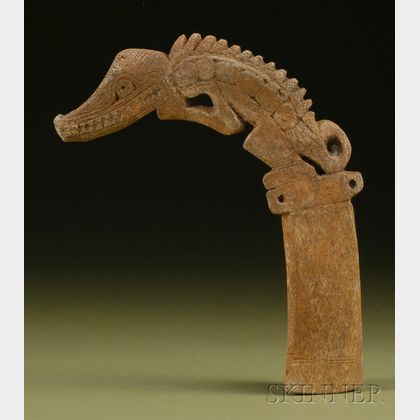 Pre-Columbian Carved Bone Staff