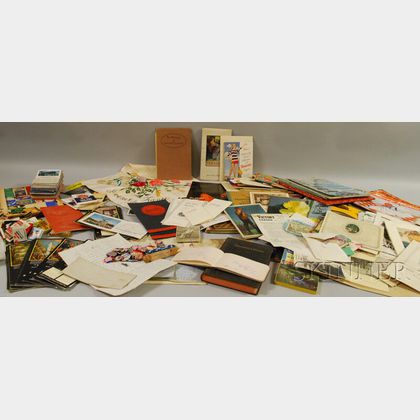 Lot of Miscellaneous 19th and 20th Century Ephemera, Vintage Matches, and Collectibles