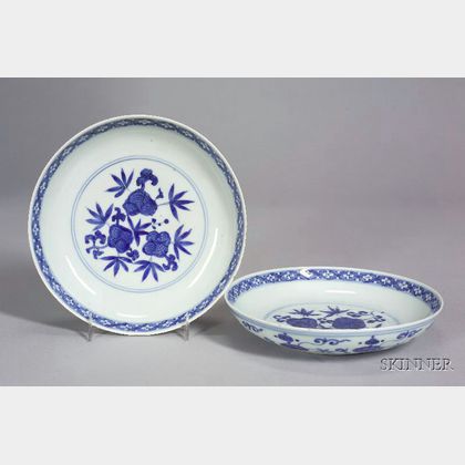 Pair of Blue and White Bowls