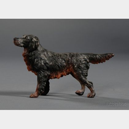 Austrian Cold Painted Bronze Figure of Hunting Dog