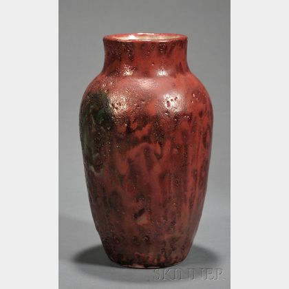 Dedham Pottery Sang de Boeuf Vase