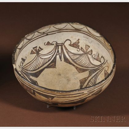 Zuni Painted Pottery Bowl