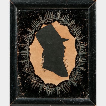 William M.S. Doyle (act. Boston, 1769-1828) Hollow-cut Silhouette Portrait of Benjamin Richards