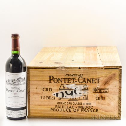 Chateau Pontet Canet 2003, 11 bottles 