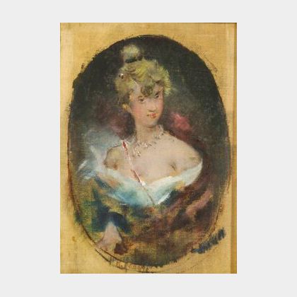 Harry Humphrey Moore (American, 1844-1926) Portrait of a Lady