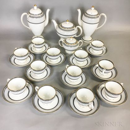 Wedgwood "Colonnade" Porcelain Tea Service for Twelve. Estimate $200-200