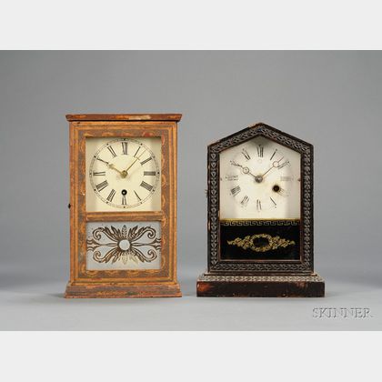 Two Miniature 30-Hour Cottage Clocks