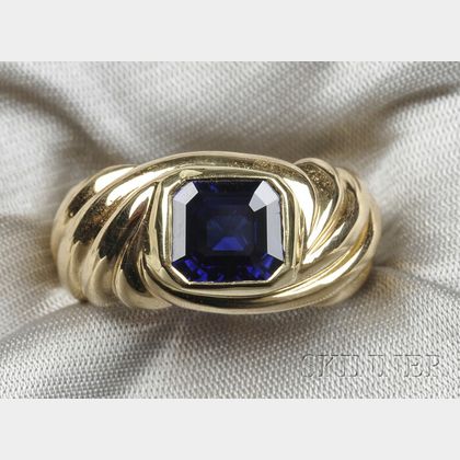 18kt Gold and Sapphire Ring, Chaumet