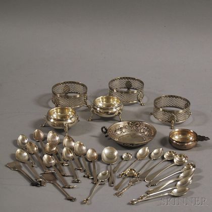 Group of Small Sterling Silver Tableware and Flatware