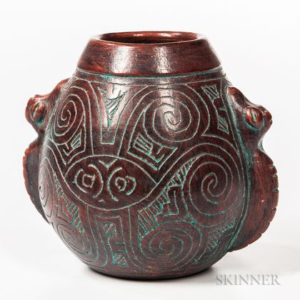 Contemporary Mexican Pottery Vessel