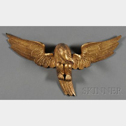 Gilded Carved Wooden Eagle