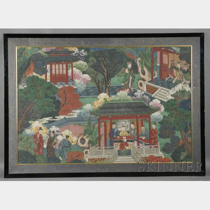 Large Framed Chinese Painting