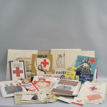 Assorted WWII and Red Cross Related Ephemera
