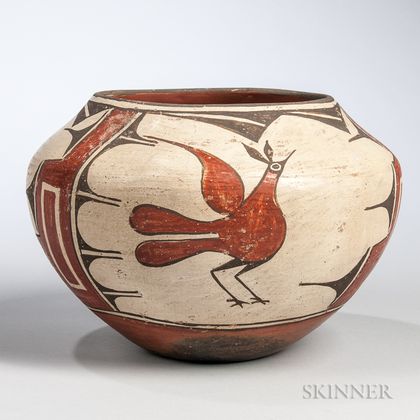 Zia Polychrome Pottery Jar by Serafina Bell