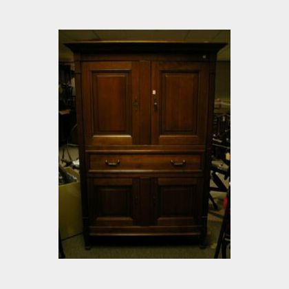 French Provincial Style Cherry Entertainment Cabinet. 