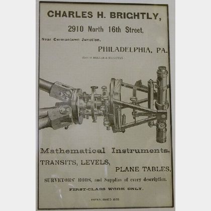 Charles H. Brightly Advertisement