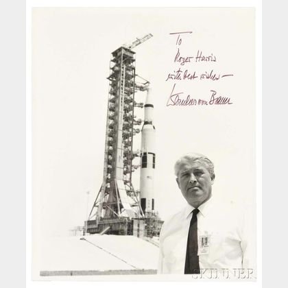 Von Braun, Wernher (1912-1977) Signed Photograph.