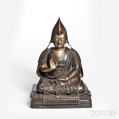 Gilt-bronze Figure of Tsongkhapa