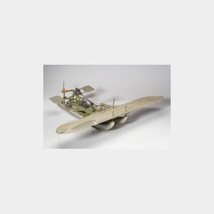 Model of a Combination Airplane/Pontoon Boat