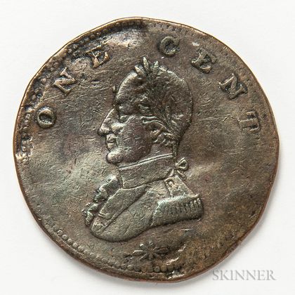 Undated Washington Double Head Cent
