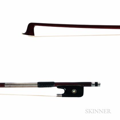 French Silver-mounted Violin Bow, Victor Fetique