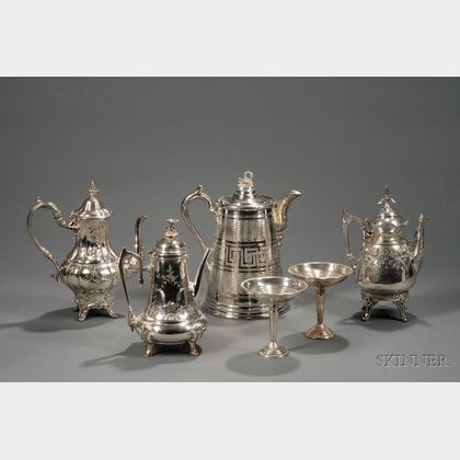 Six Sterling and Silver Plated Tablewares