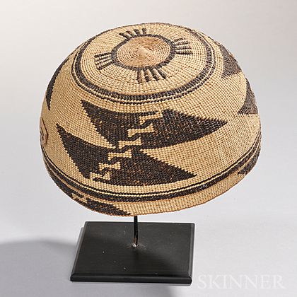Hupa Basketry Hat