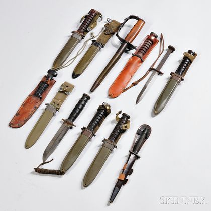 Group of Fighting Knives