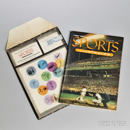 Sports Illustrated, First Issue, August 16, 1954, in the Original Mailing Envelope. Volume one, number one, housed in its original full