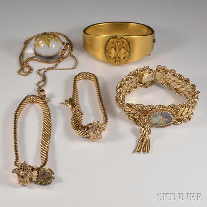 Group of Victorian Gold-filled Jewelry