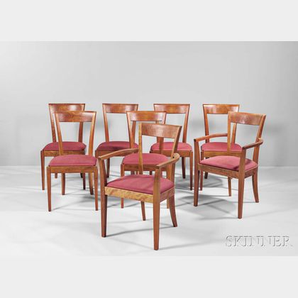 Eight Thomas Moser Harpswell Chairs 