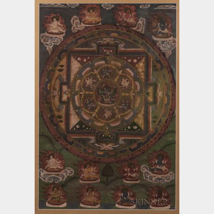 Thangka Depicting a Chakrasamvara Mandala