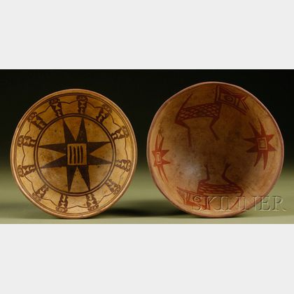 Two Pre-Columbian Painted Pottery Bowls