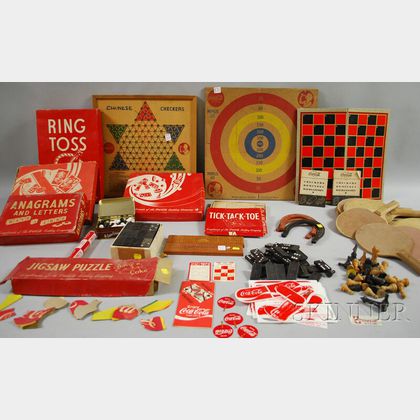 Group of Coca-Cola "Games for Young America" and Other Coca-Cola Games and Toys