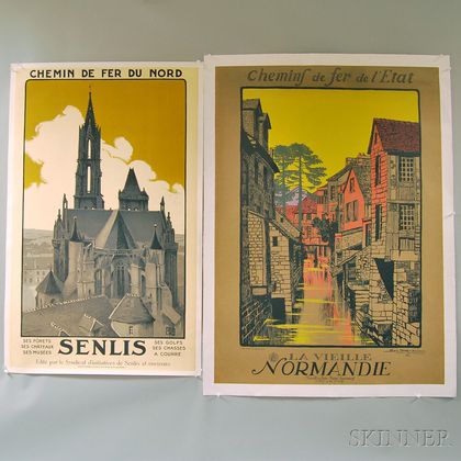 Two French Lithograph Travel Posters