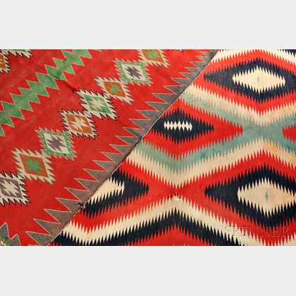 Two Navajo Germantown Weavings