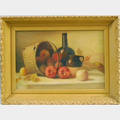 American School, 19th/20th Century Still Life with Apples.