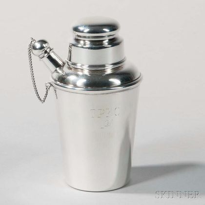 Cartier Sterling Silver Trophy Cocktail Shaker
