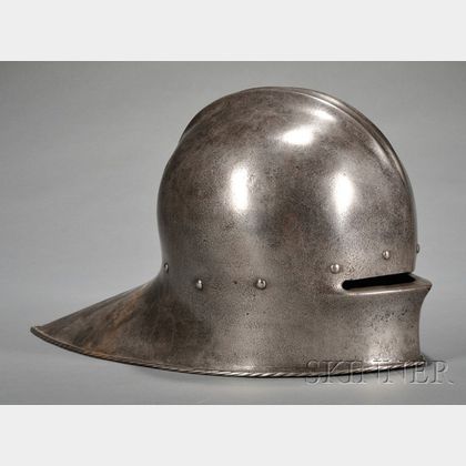 Steel Medieval-style German-type Salade Helmet
