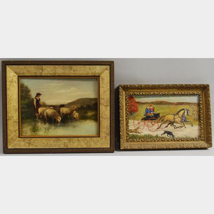 Lot of Two Framed Oil Paintings