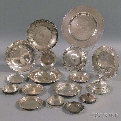 Fourteen Assorted Sterling Silver Dishes
