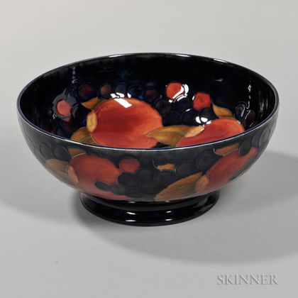 Moorcroft Pomegranate Footed Bowl