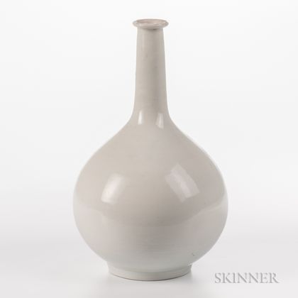 White-glazed Porcelain Bottle Vase