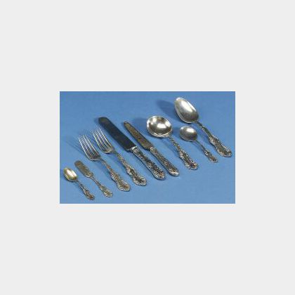 Towle &#34;Old English&#34; Sterling Flatware Service for Twelve