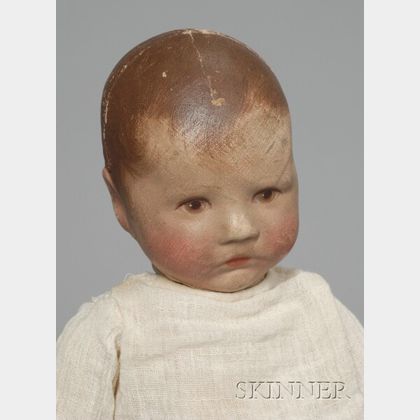 Kathe Kruse Sober-Faced Cloth Doll